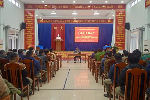 PHƯỜNG ĐIỆN NGỌC GIAO BAN TỔ BẢO VỆ AN NINH TRẬT TỰ CƠ SỞ VÀ TRIỂN KHAI KẾ HOẠCH RA QUÂN TRẤN ÁP TỘI PHẠM