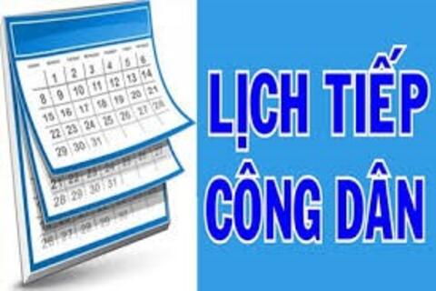 THÔNG BÁO LỊCH TIẾP CÔNG DÂN CỦA BÍ THƯ ĐẢNG UỶ PHƯỜNG ĐIỆN NGỌC